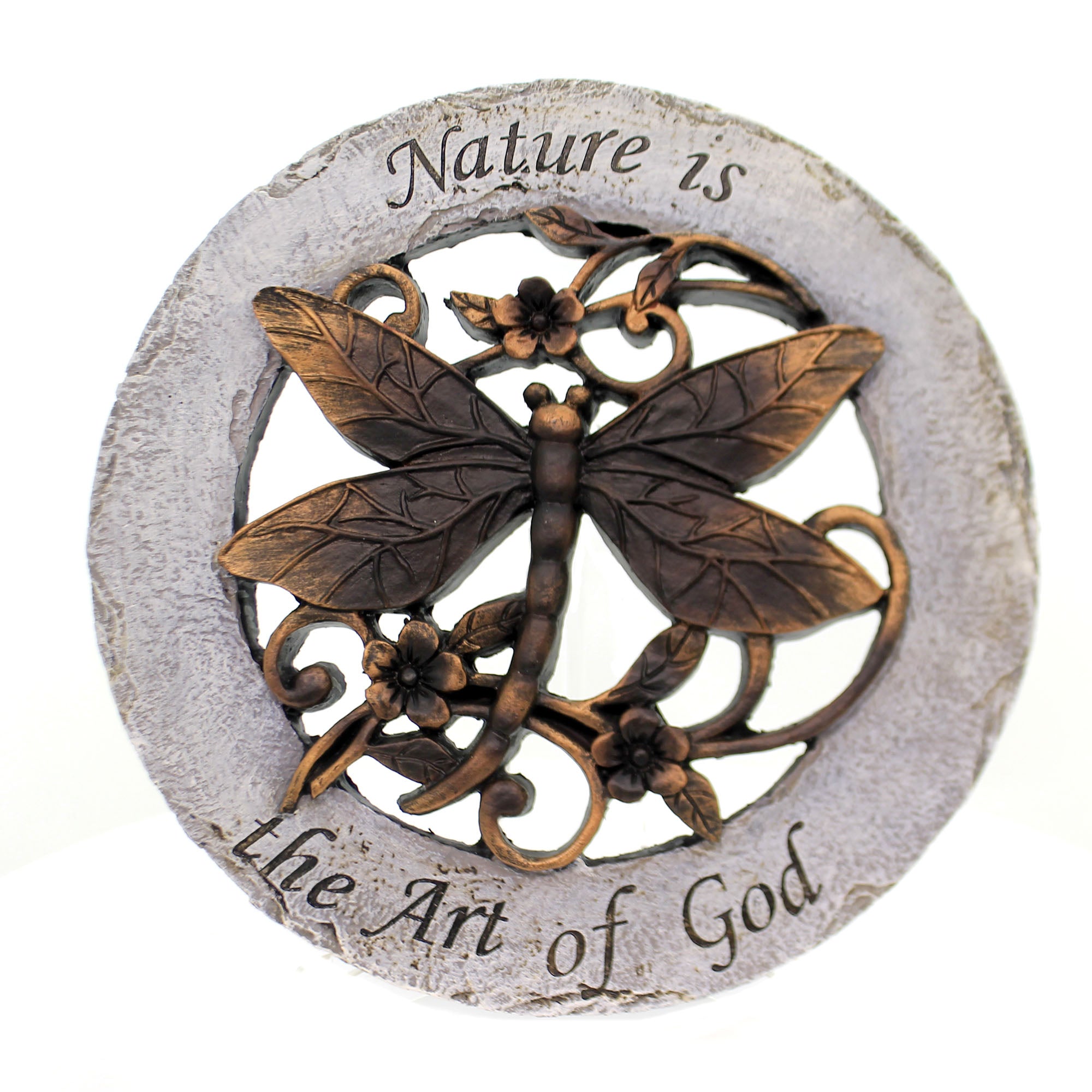 Home & Garden Dragonfly Stepping Stone Polyresin Nature Art Of God 10204.