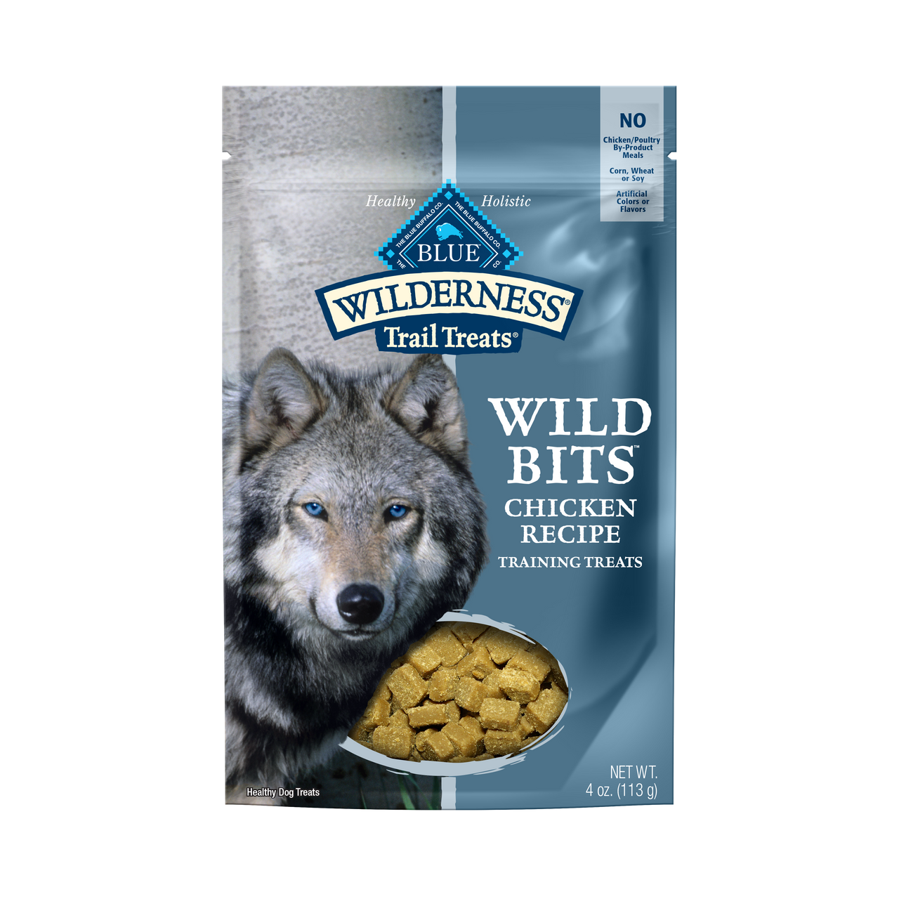 Blue Buffalo Wilderness Wild Bits Chicken Dog Trail Treats， 4 Oz.