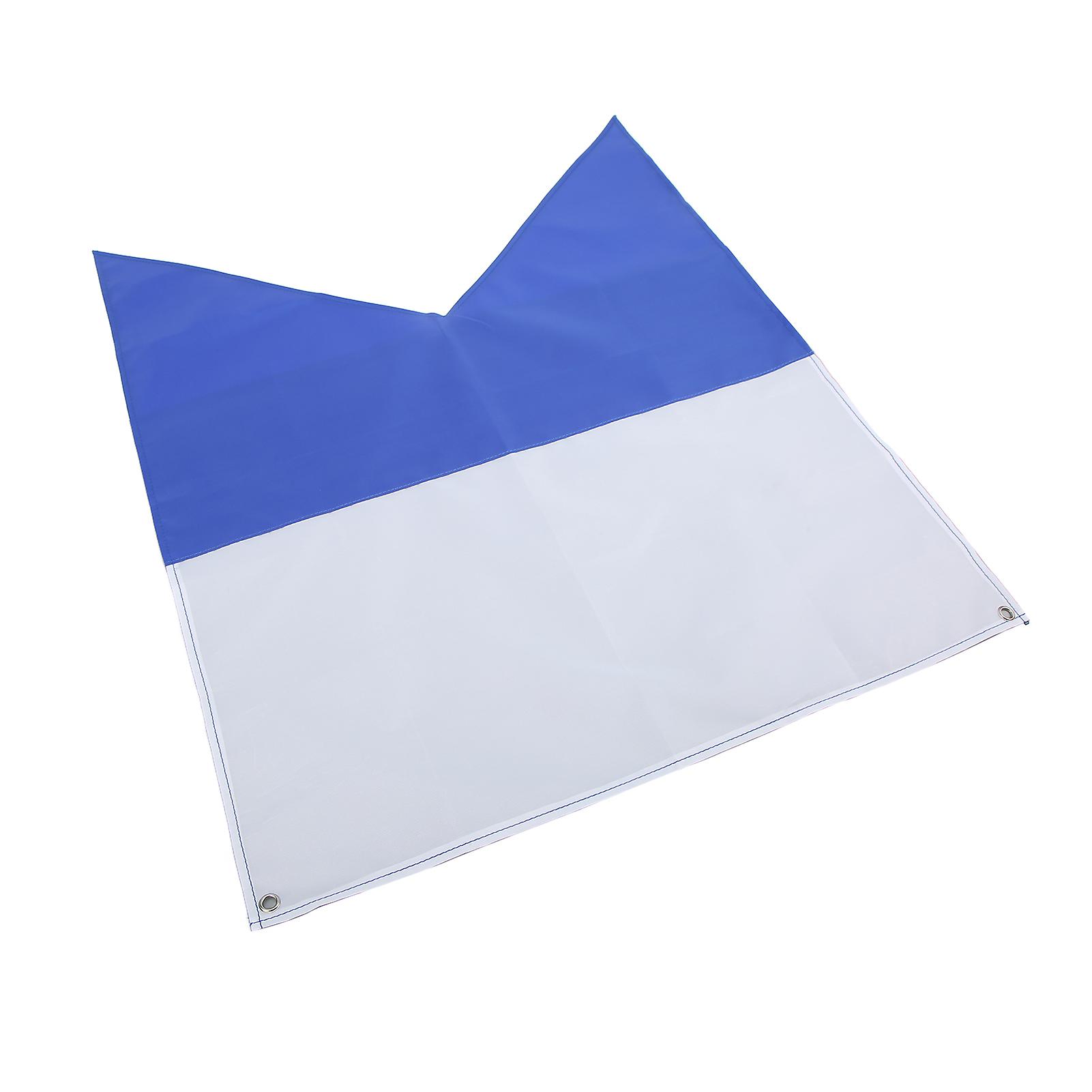 Blue White Dive Flags Bright Colors Lightweight 70x60cm Polyester Diver Down Flag For Snorkeling Underwater Activities