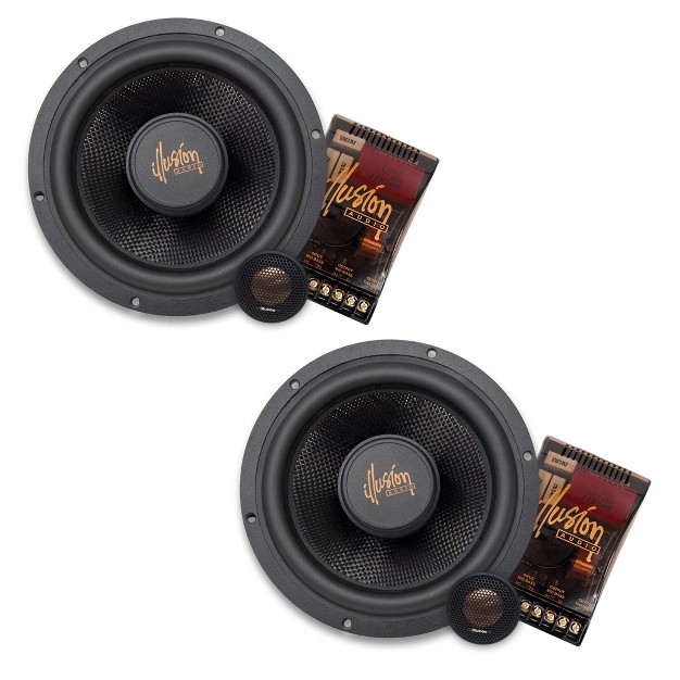 Carbon Series 2 way Component Speaker Kit Pair