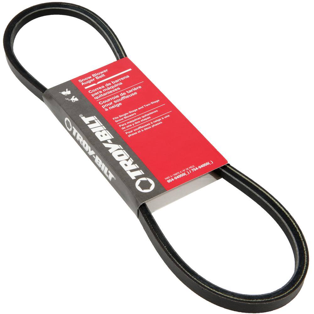 Troy-Bilt Original Equipment Auger Belt for Snow Blowers with 272 cc Engines and Smaller OE# 954-04050 754-04050 490-501-Y079