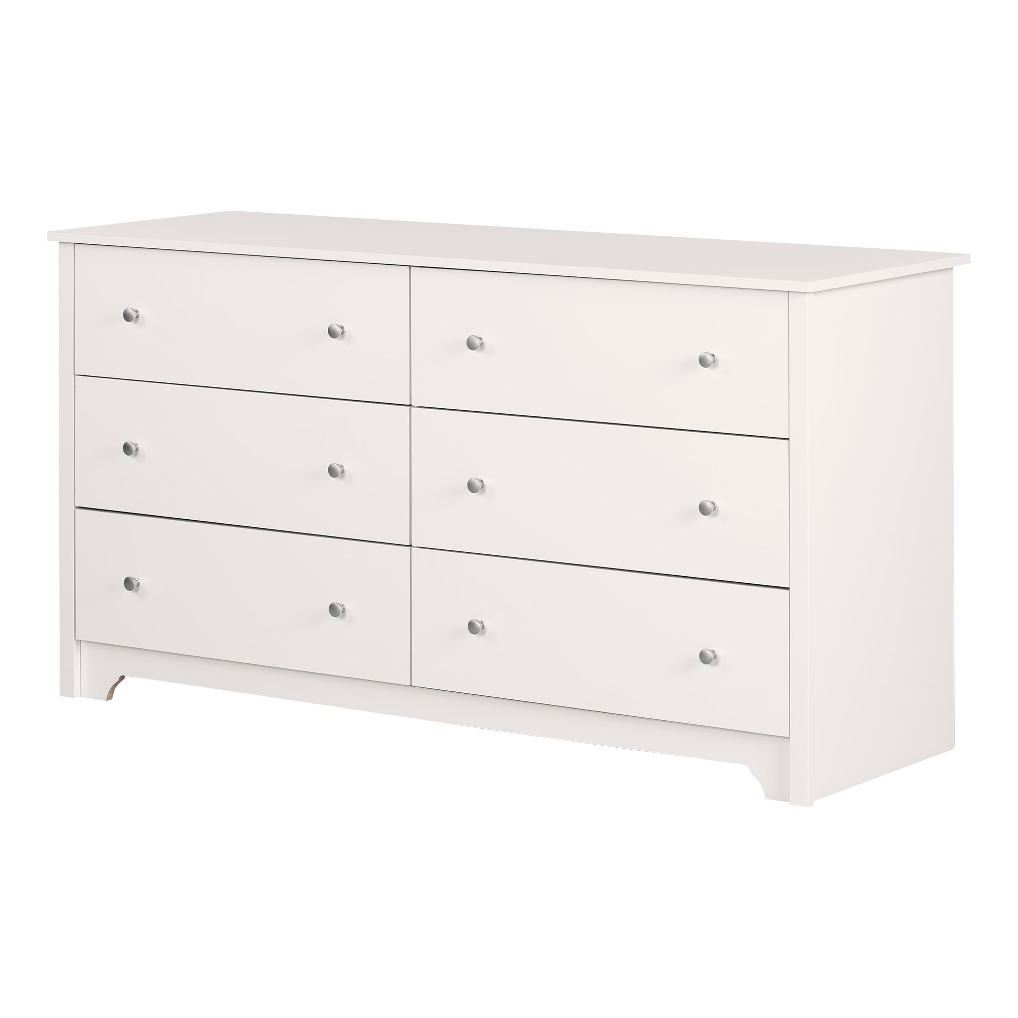 South Shore Vito 6-Drawer Double Dresser, White