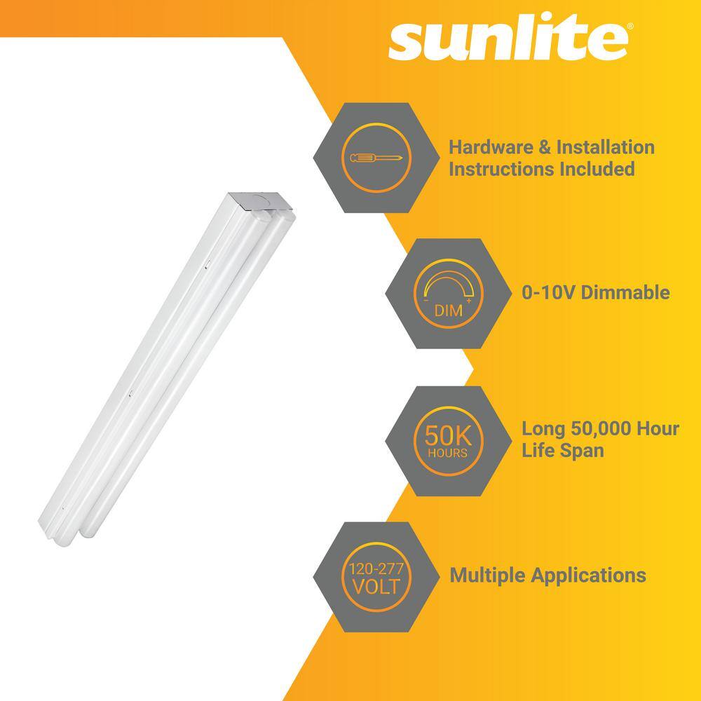 Sunlite 24 in. 20-Watt Integrated LED Linear Dimmable Color Tunable White Strip Light Fixture 3000K 4000K 5000K 2300 Lumens HD03727-1