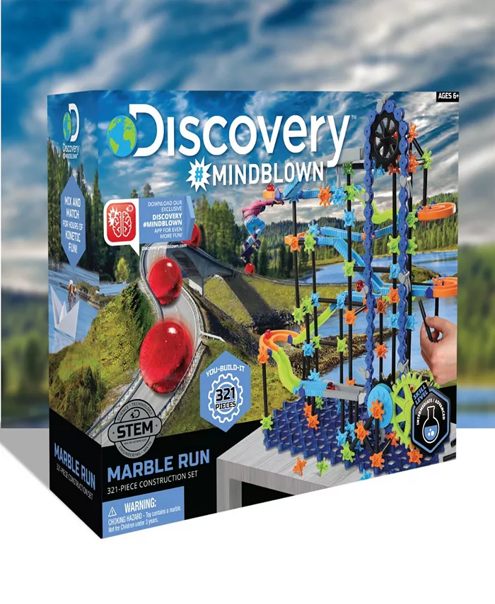 Discovery #MINDBLOWN Marble Run 321 Piece Construction Set