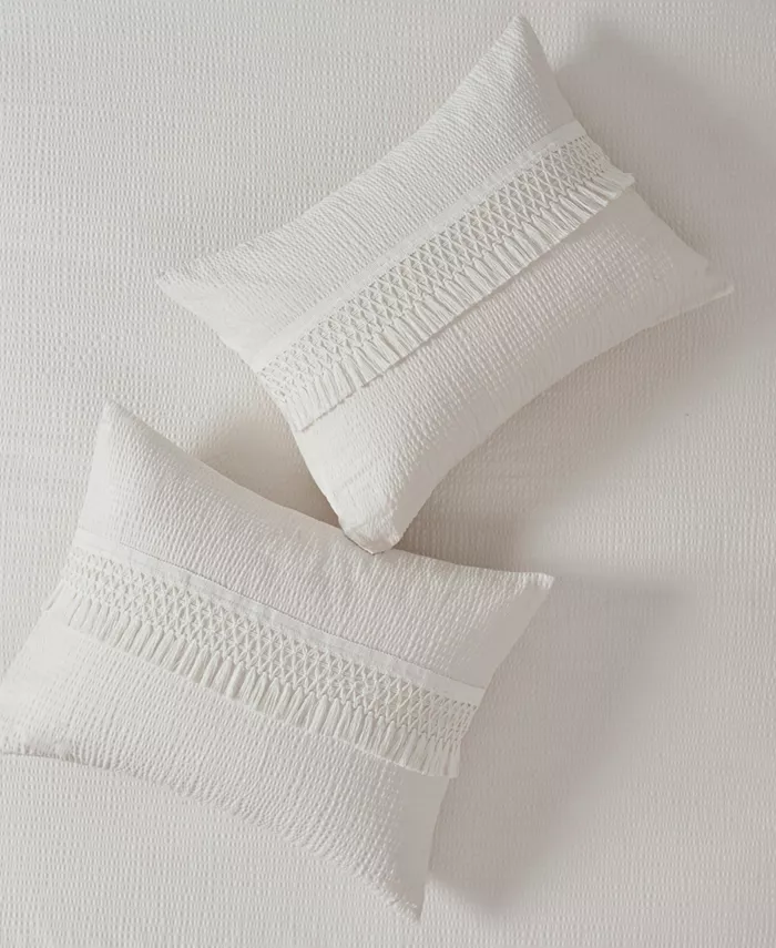 Madison Park Amaya Seersucker 3-Pc. Duvet Cover Set， Full Queen