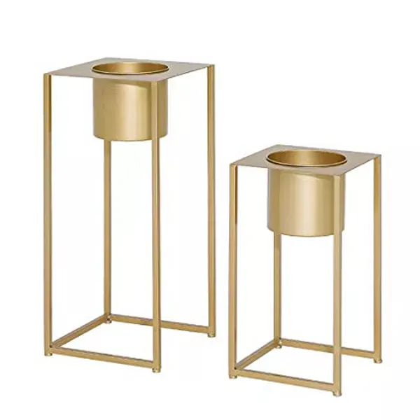 Hot Selling Mid Century Planter Pot Metal Brass Antique Modern Planter With Stand For Indoor And Outdoor Gardens