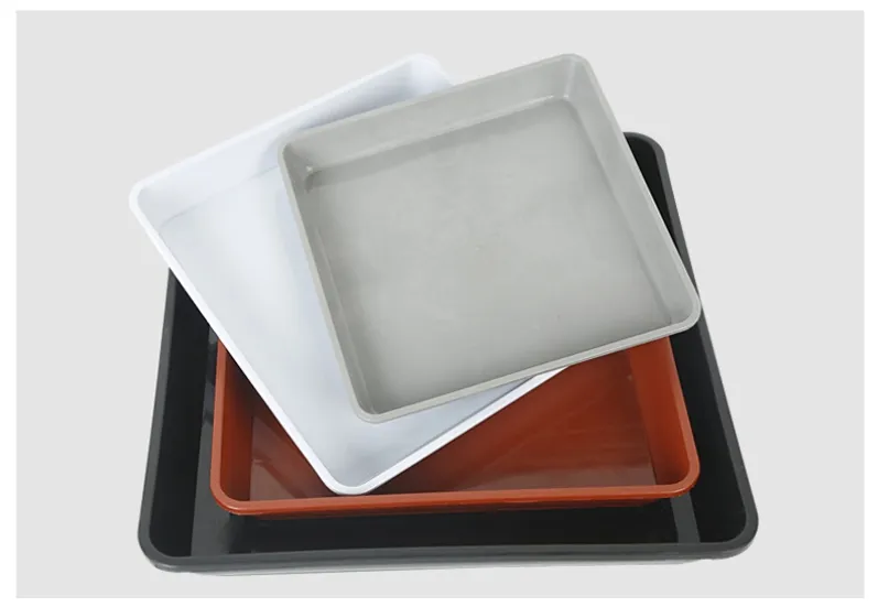 china factory wholesale cheap square bonsai flower succulent pot drip tray sausers pallet