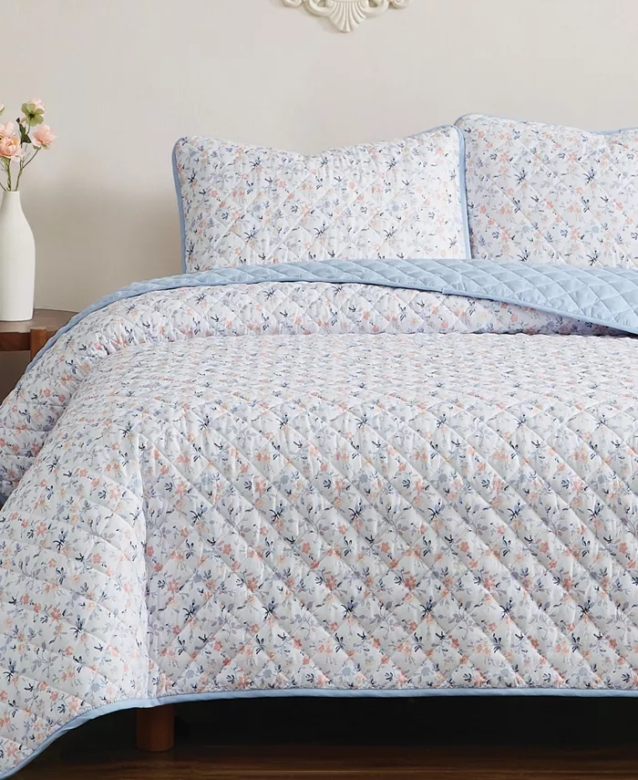 Truly Soft Maine Floral 2 Piece Quilt Set， Twin Twin XL