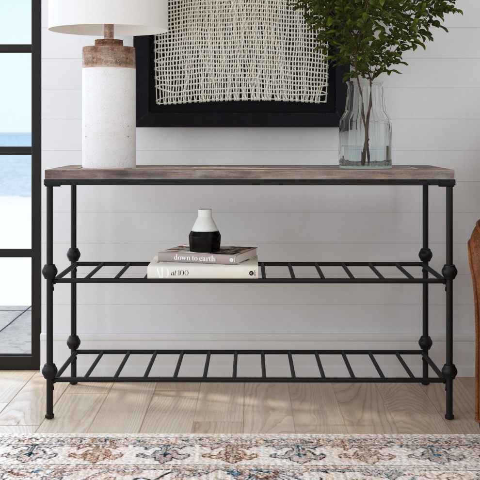 Emеry II Consolе Tablе   Industrial   Console Tables   by Sideboards and Things  Houzz