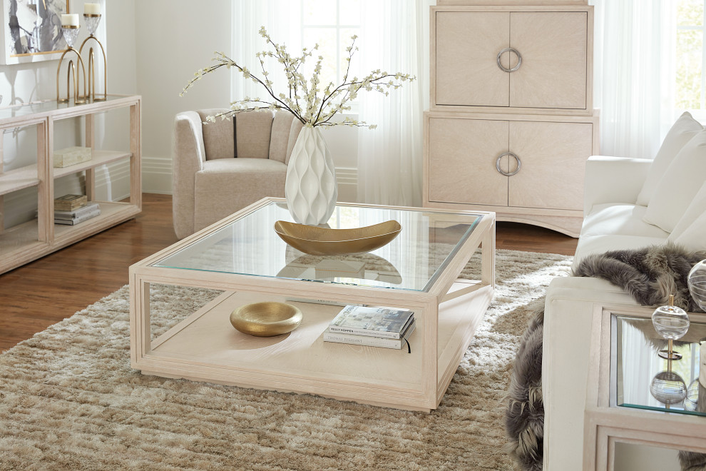 Nouveau Chic Rectangle Cocktail Table   Transitional   Coffee Tables   by Hooker Furniture  Houzz