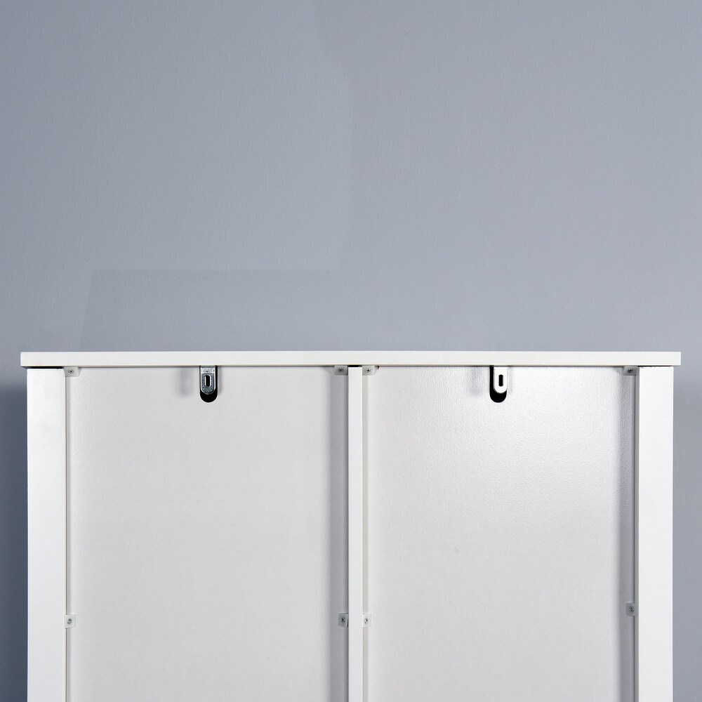 Over the Toilet Storage Cabinet with A Barn Door