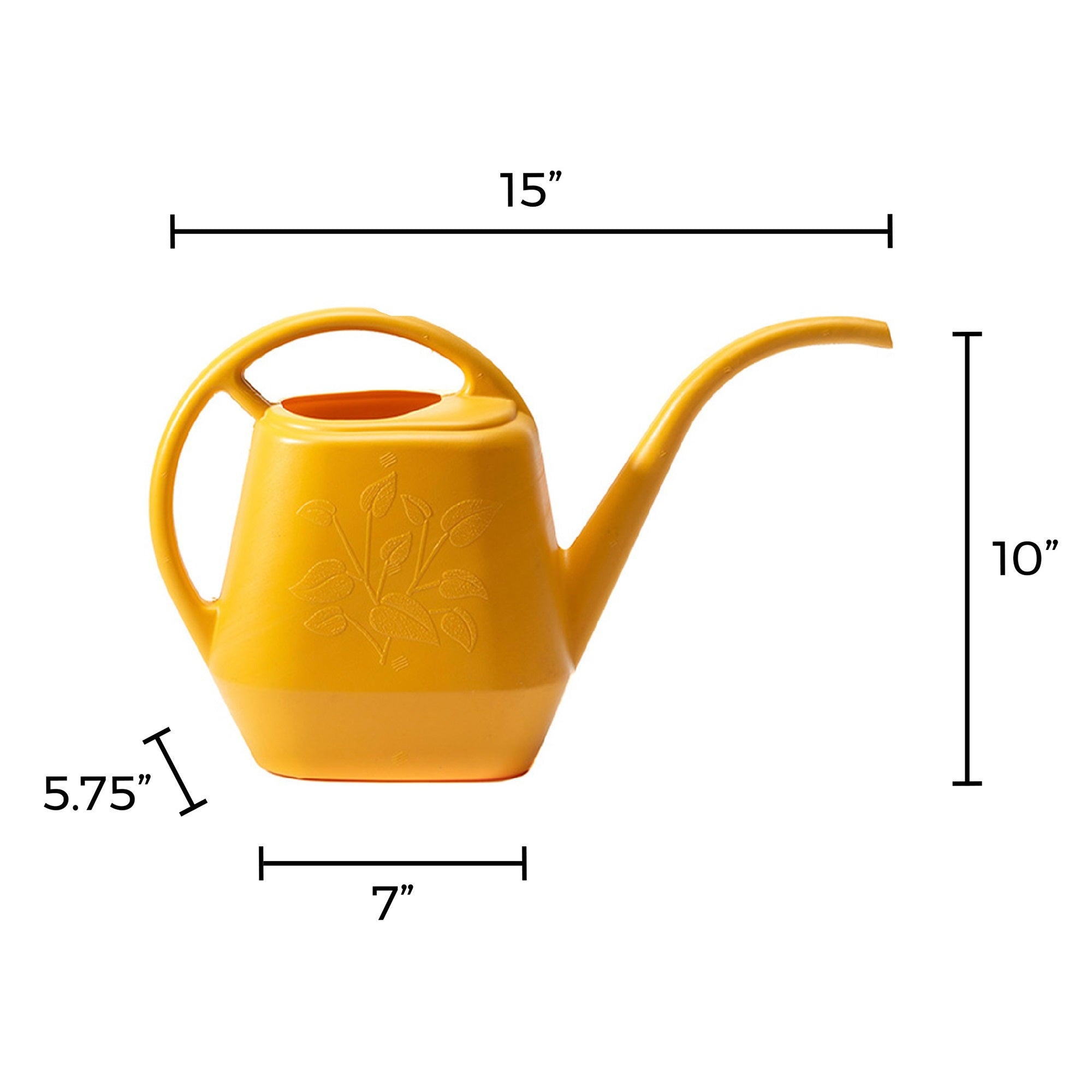 Bloem Watering Can Aqua Rite 1.1 Gallon (144 Fl Oz) Earthy Yellow