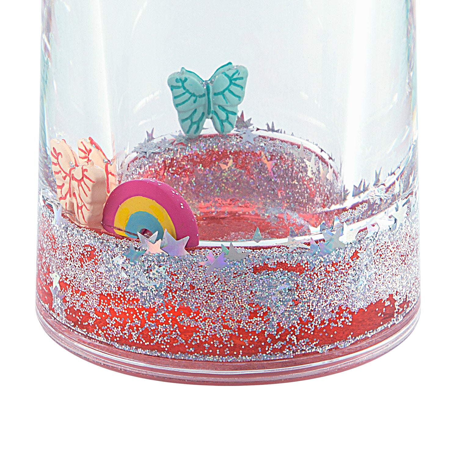 Rainbow Plastic Floatie 2-Piece Bath Set with Glitter by Your Zone， Multi