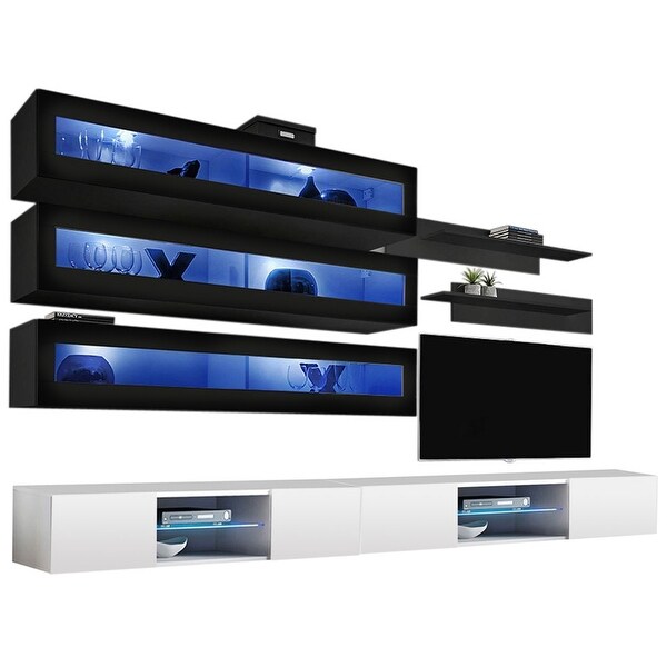 Fly J2 33TV Wall Mounted Floating Modern Entertainment Center