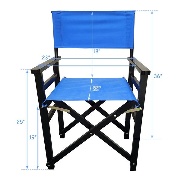 Wooden Director Folding Chair，Set of 2 - Overstock - 35269296