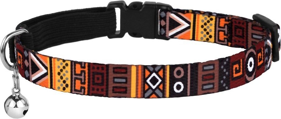 CollarDirect Tribal Pattern Aztec Design Nylon Breakaway Cat Collar with Bell