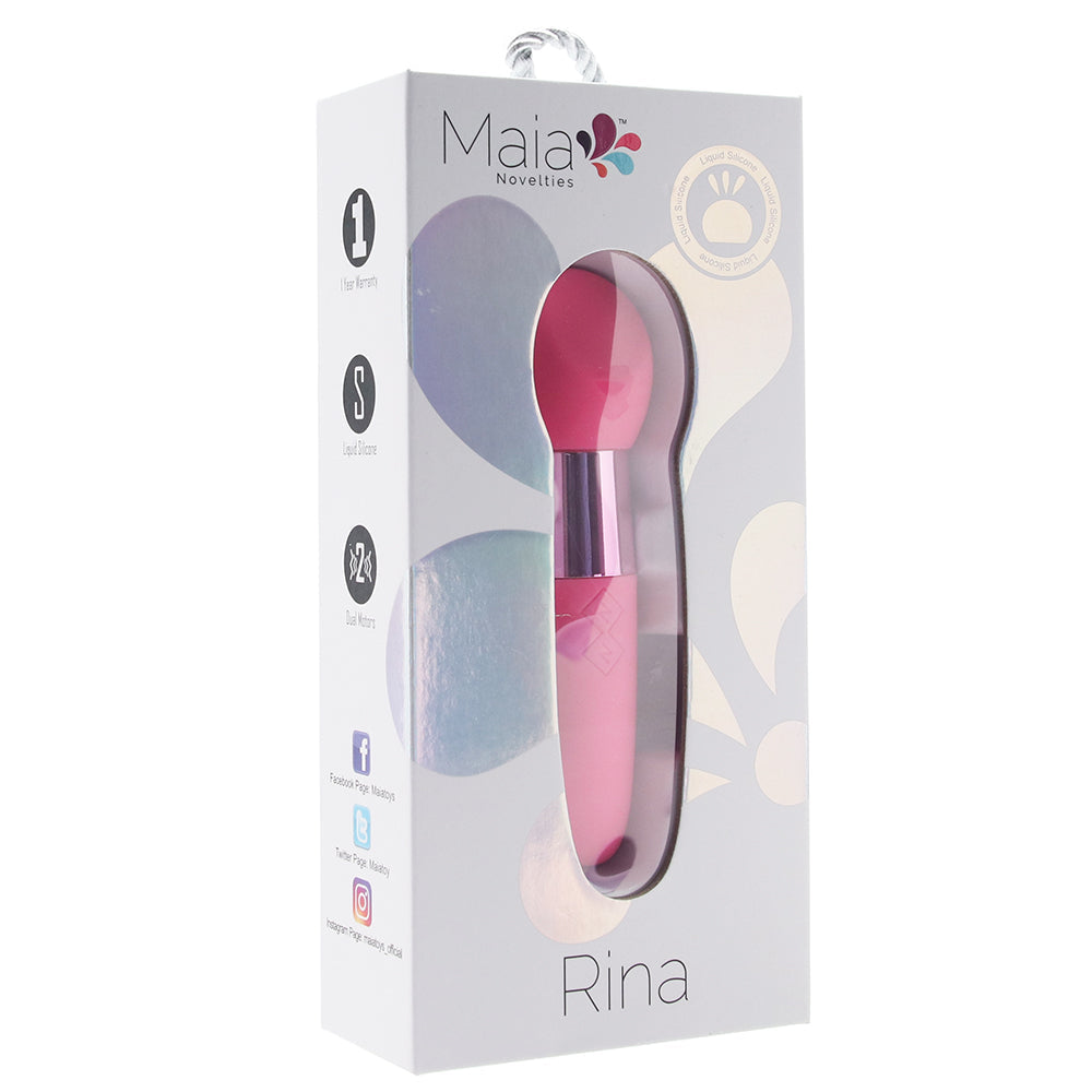 Rina Double Sided Silicone Bullet Vibe in Pink