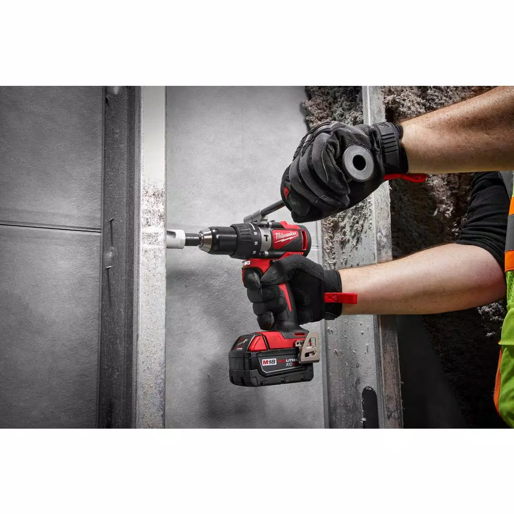 Milwaukee M18 18-Volt Lithium-Ion Brushless Cordless Compact Hammer Drill/Impact Combo Kit (2-Tool) with (2) 4.0Ah Batteries， Bag and#8211; XDC Depot