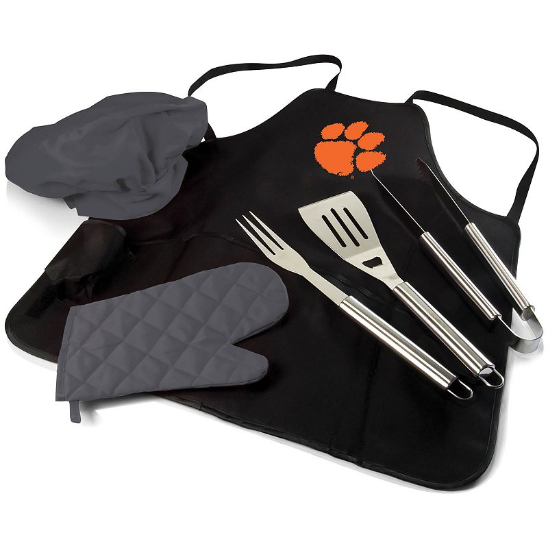 Picnic Time Clemson Tigers BBQ Apron Pro Grill Set