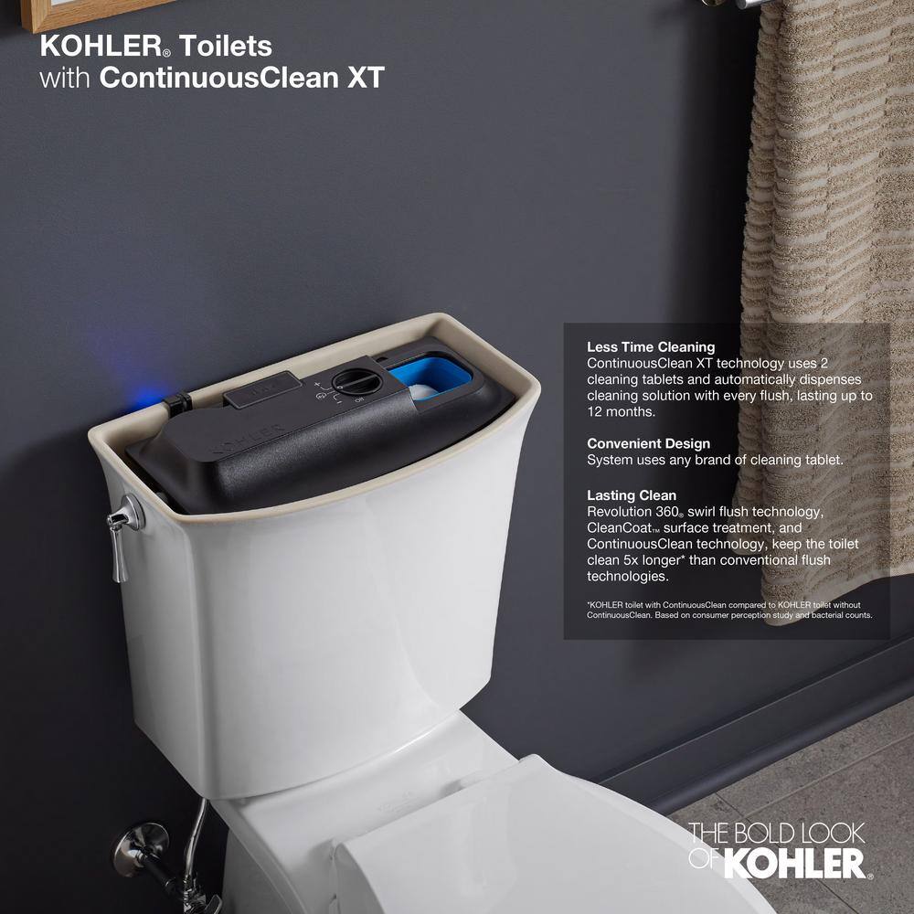 KOHLER Betello 2-Piece 1.28 GPF Single Flush Elongated Toilet in Biscuit (Seat Not Included) 20198-96