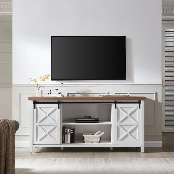 Elmwood Rectangular TV Stand for TV's up to 75