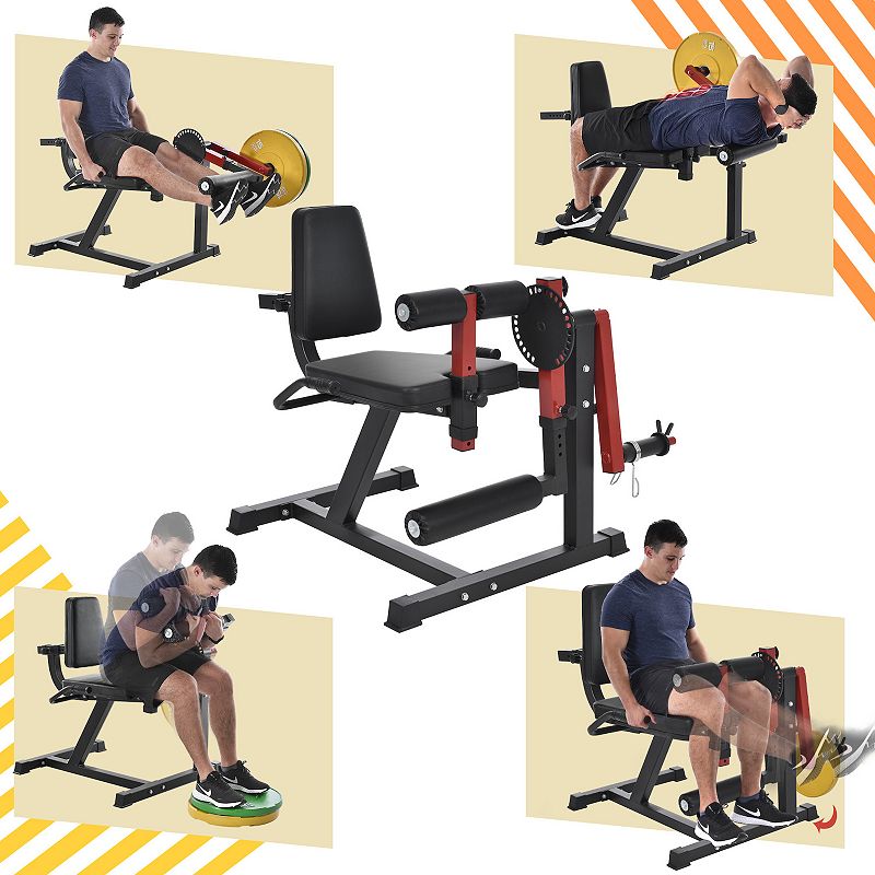 Merax Leg Extension And Curl Machine - Leg Exercise Machine