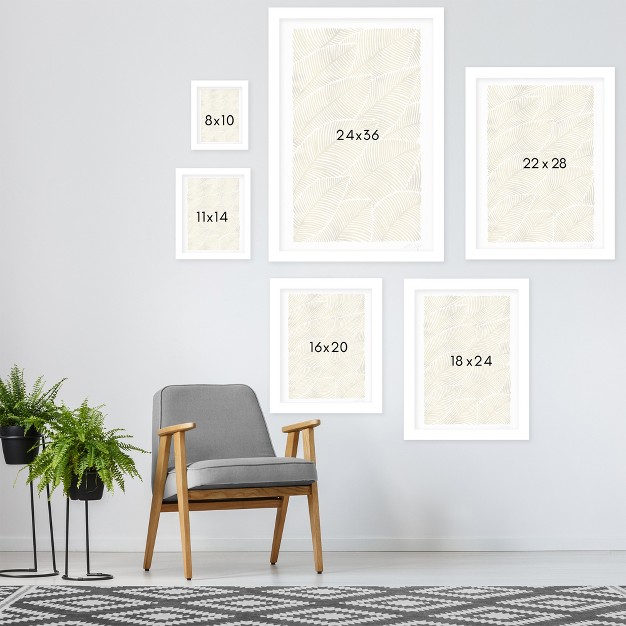 Americanflat Botanical Minimalist Tropical Gold By Cat Coquillette Framed Print Wall Art