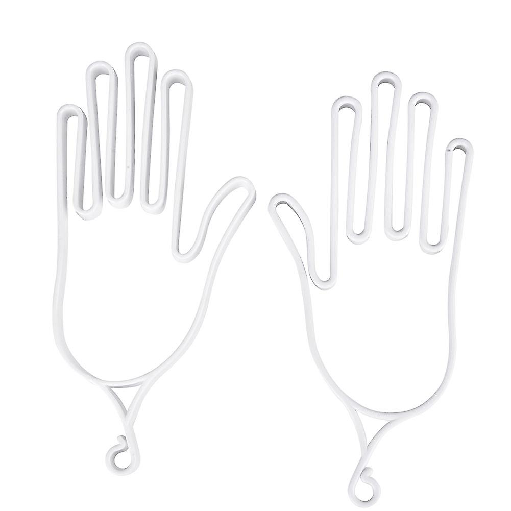 2pcs Multipurpose Plastic Golf Gloves Keeper Support Stretcher Accessory Equipment(white)