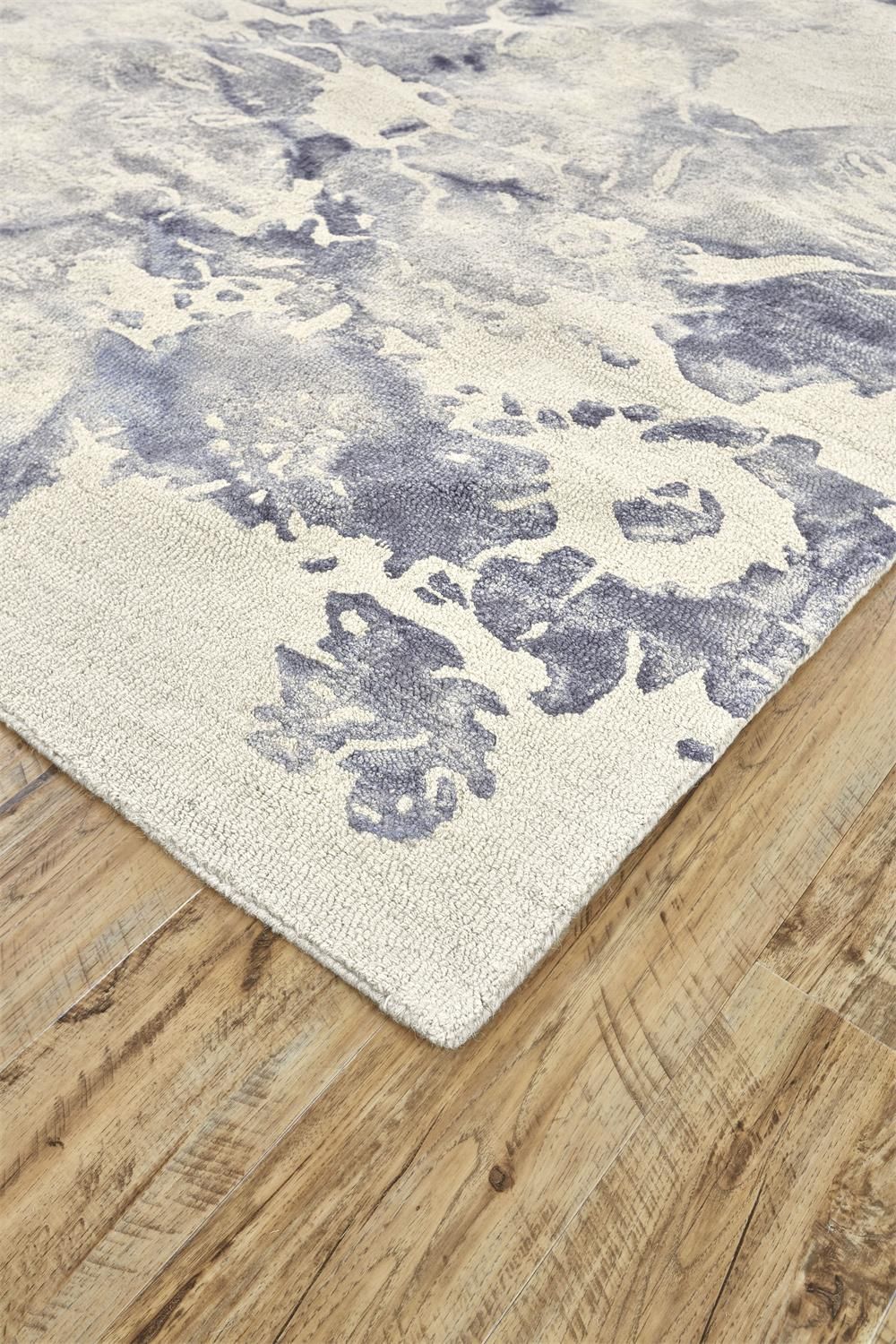 Marengo Hand Tufted Blue and Ivory Rug by BD Fine