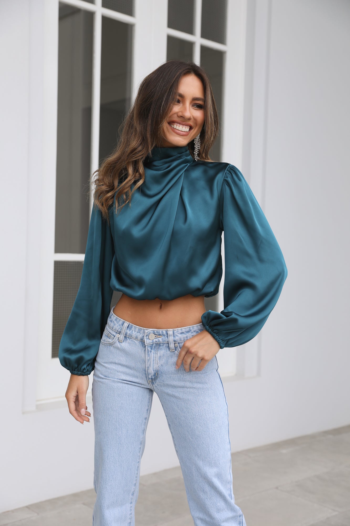 Ready To Work Top TEAL