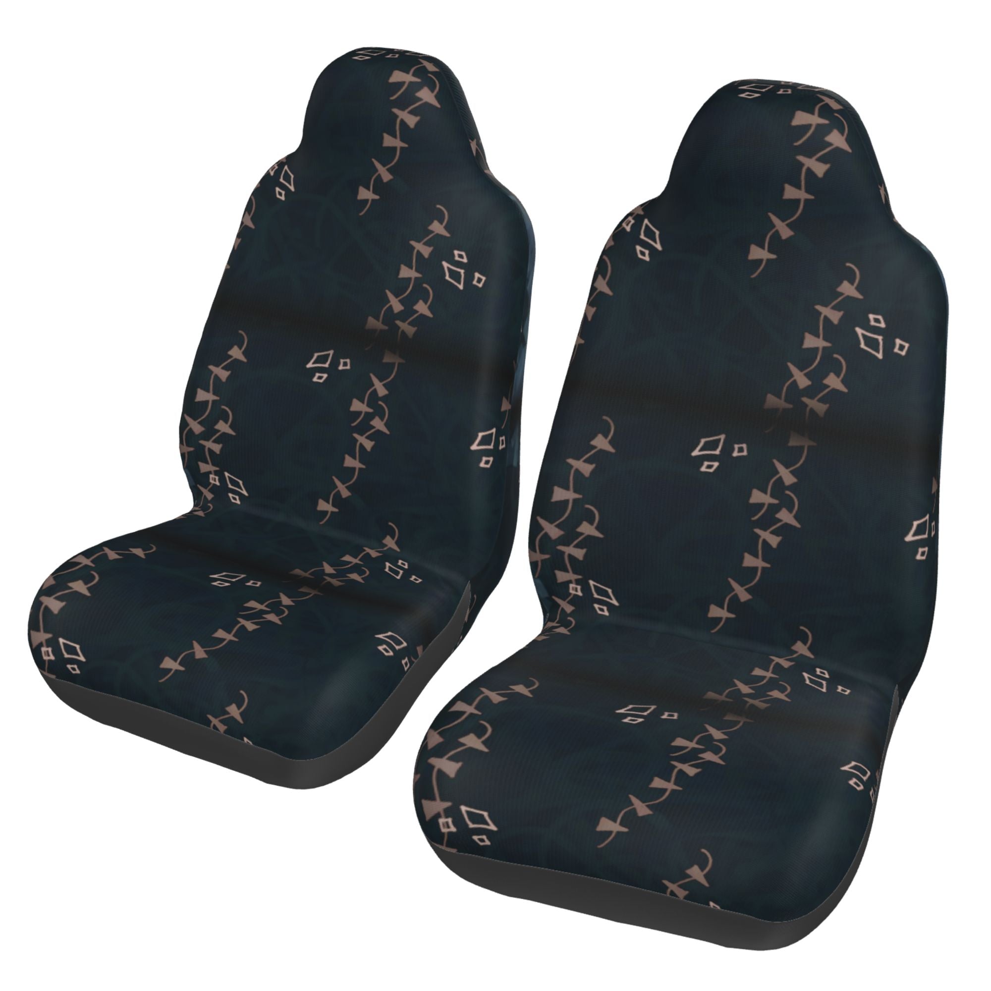 ZICANCN Car Seat Cover Retro Geometric Line Graffiti Car Front Seat Covers Protectors ， Automotive Seat Covers for Cars Trucks Suv