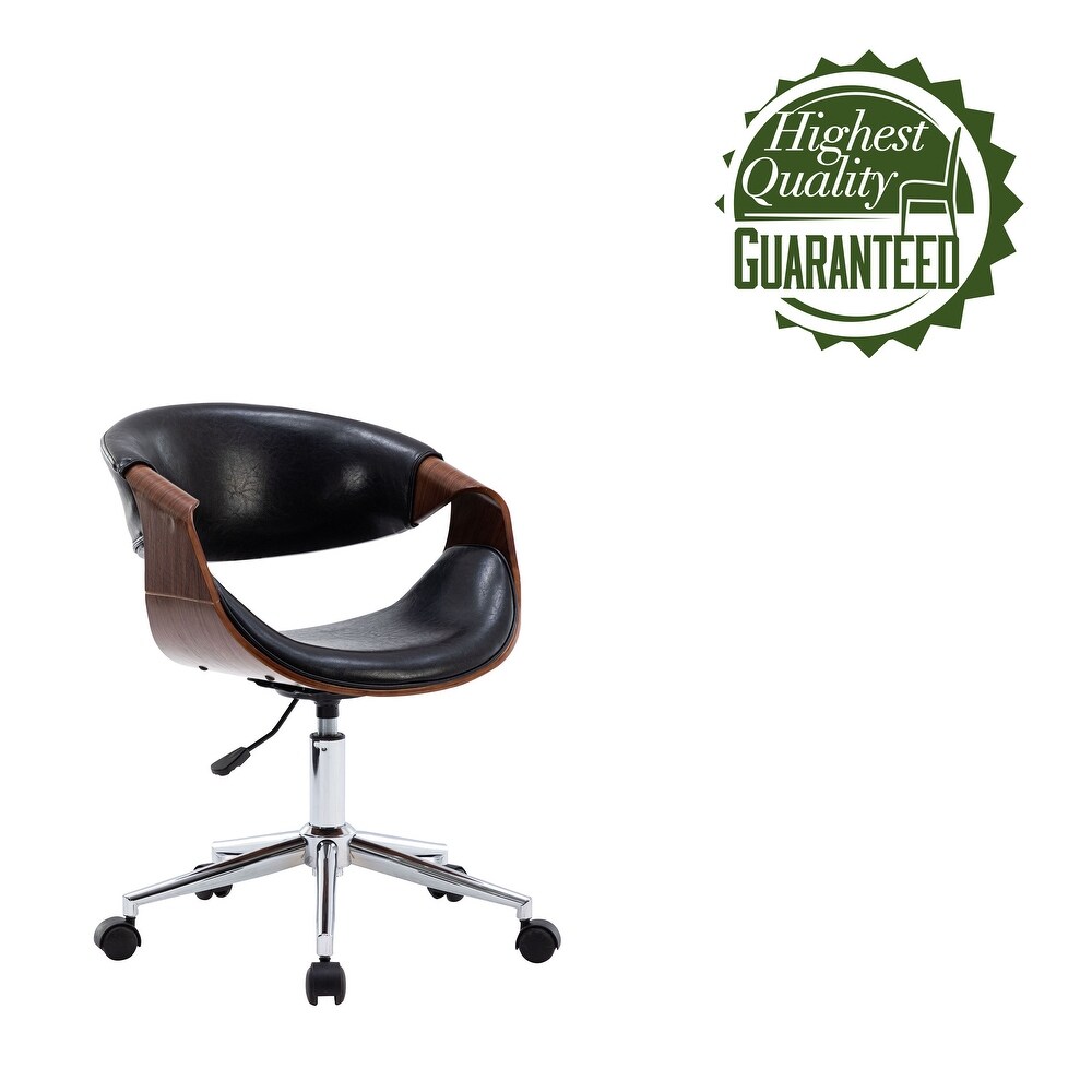 Porthos Home Aeko Office Chair  PU Leather  Height Adjustable Seat