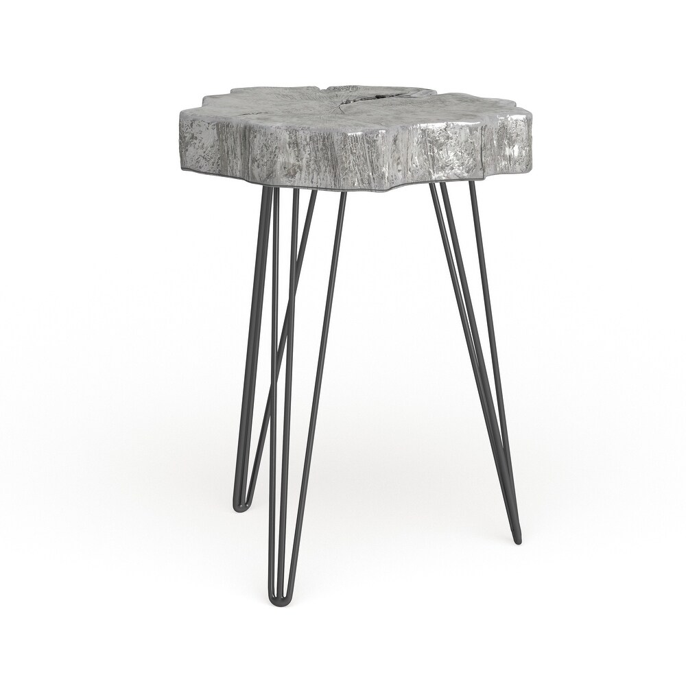 Polystone Modern Accent Table 26 x 19 x 19