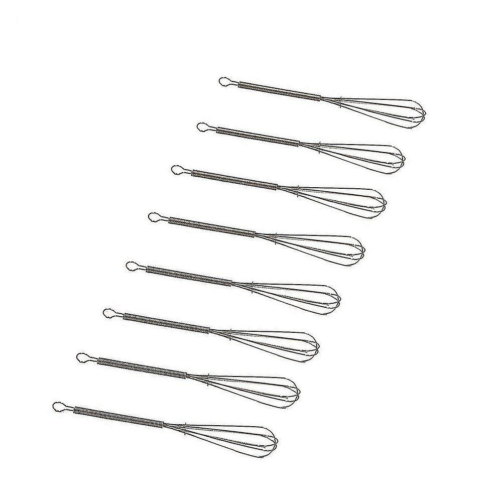 8 Pcs Mini Wire Whisk Mixer 304 Stainless Steel Kitchen Cream Egg Beaters