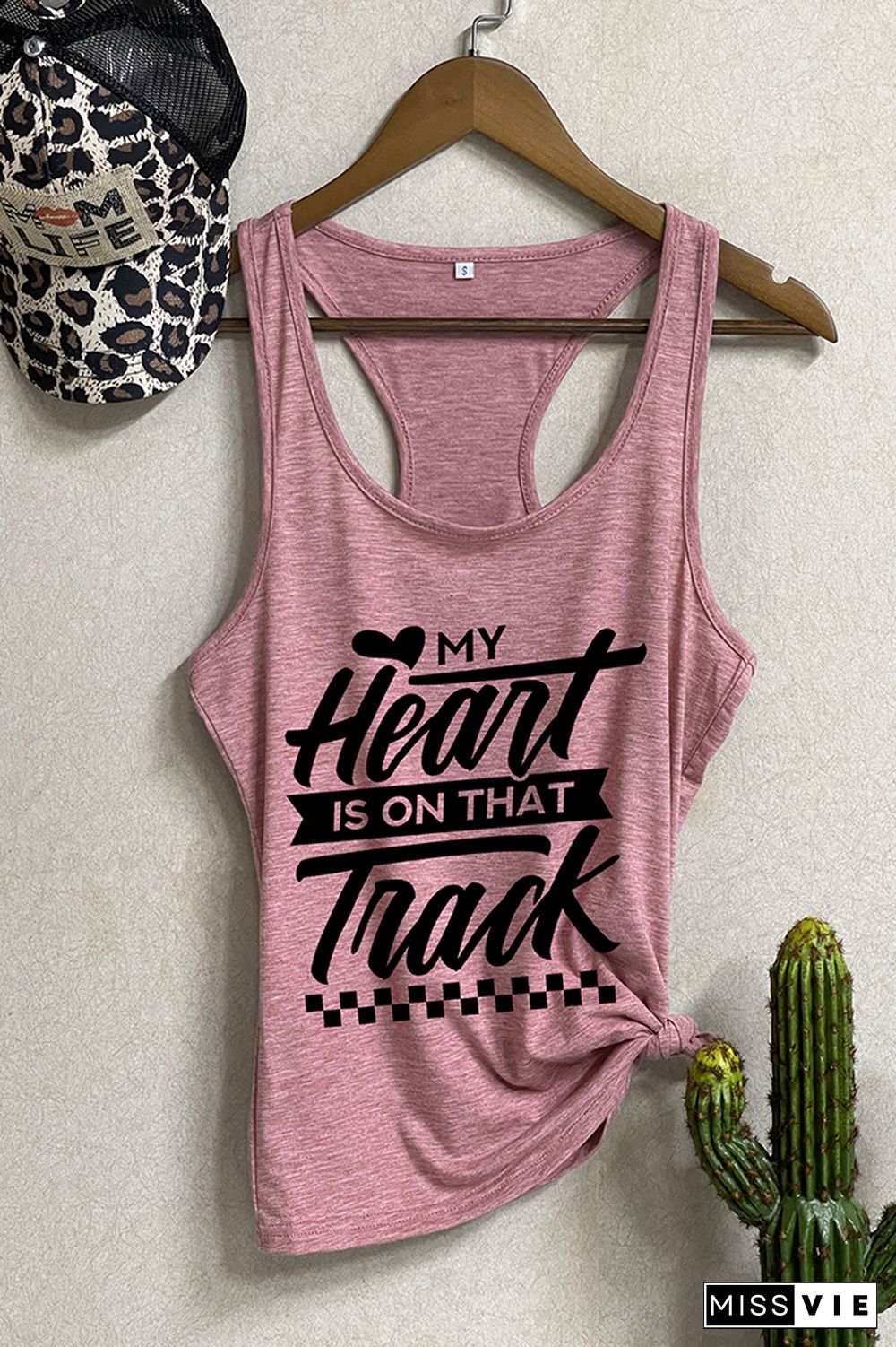 My Heart Is On That Track Tank Top Wholesale