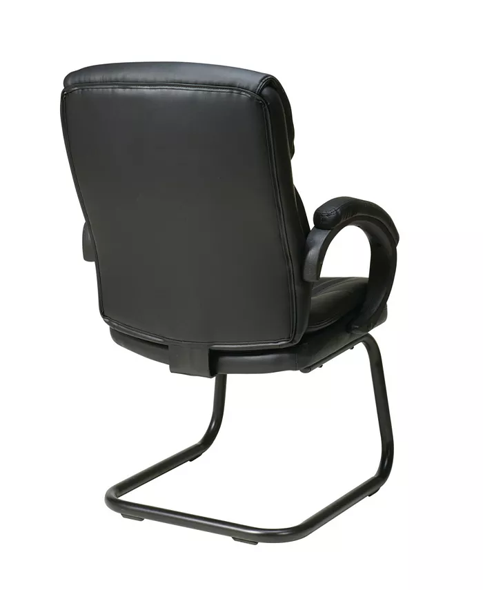 OSP Home Furnishings Bonded Leather Visitors Chair