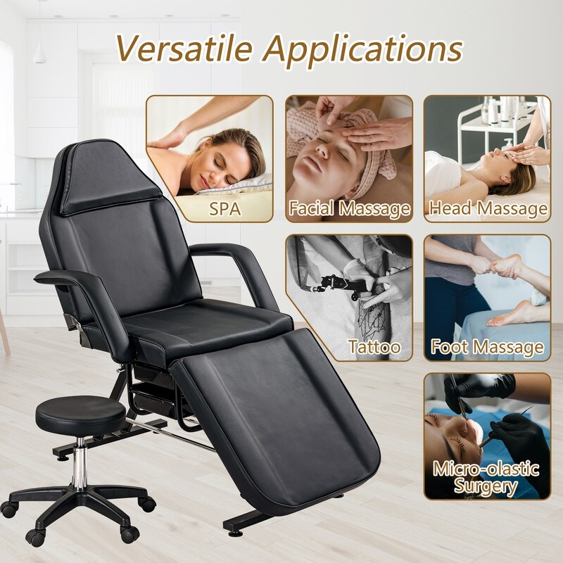 3 Section Facial Bed Table Massage Salon Tattoo Chair