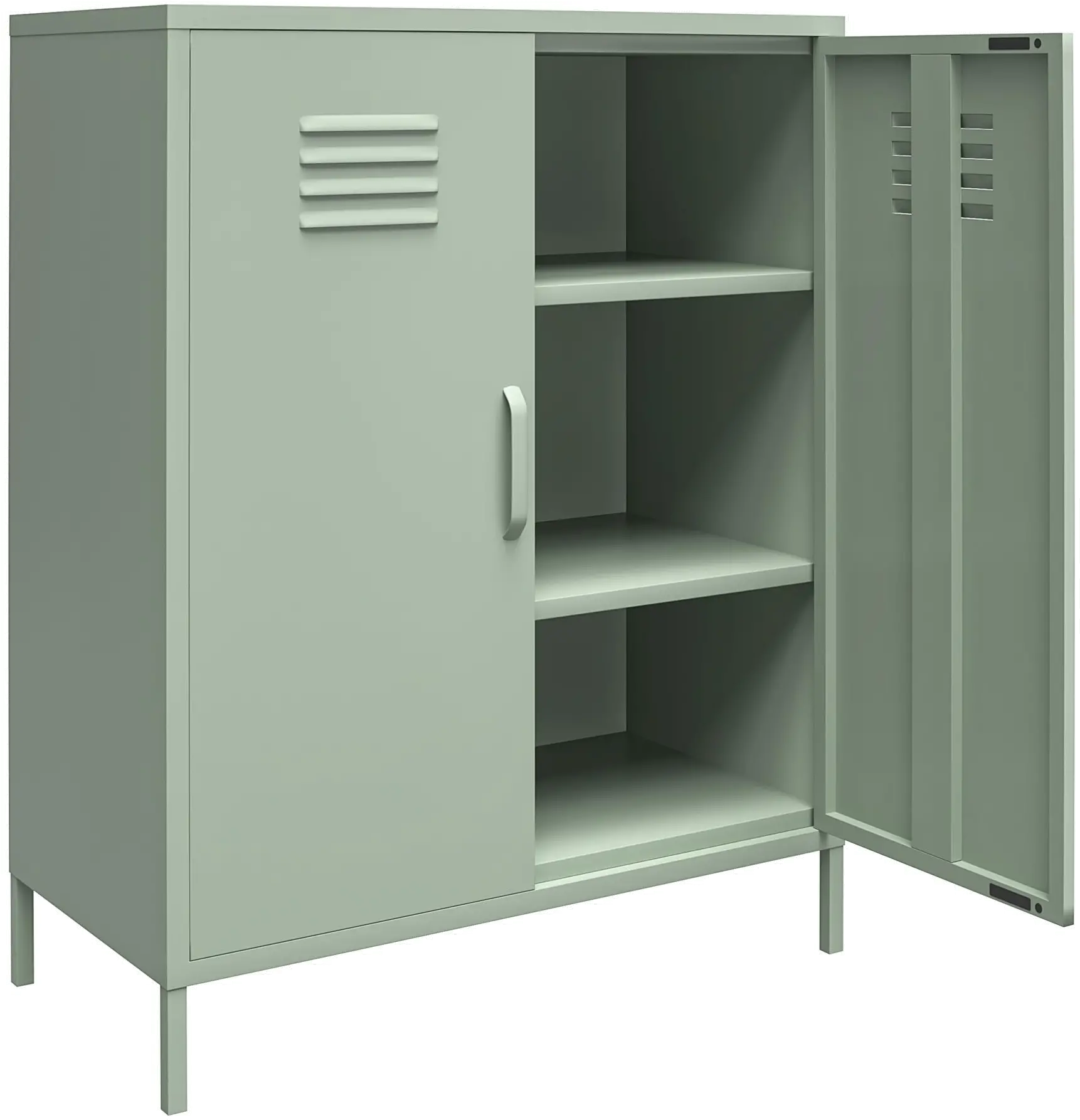 Mission Light Green 2 Door Metal Locker Storage Cabinet