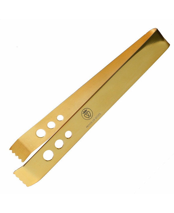 Prince of Scots 24K Gold-Plate 7 Inch Professional Series Ice Tongs