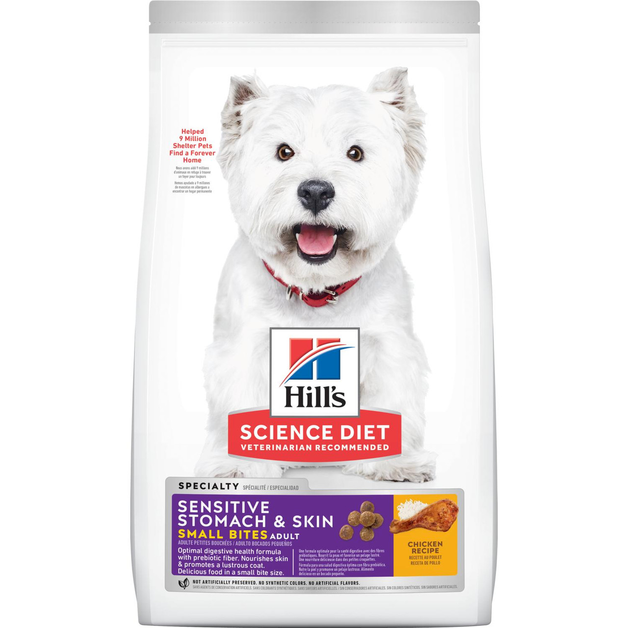 Hill's Science Diet Sensitive Stomach and Skin Chicken Recipe Adult Small Bites Dry Dog Food