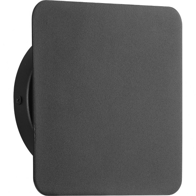 Progress Lighting Z 2025 1 light Led Outdoor Square Wall Light Textured Black Satin White Shade