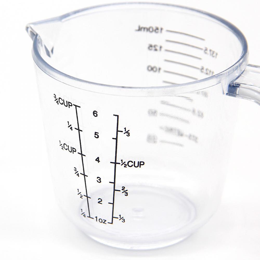 Measuring Cups Set， Liquid Measuring Cups For 3 For Kitchen - Bpa Free Plastic Set With Spout Multiple Measurement Scales (clear)