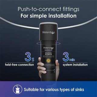 Waterdrop 8000 Gal. Remineralization Under Sink Water Filter System with Dedicated Faucet B-WD-10UB-MZ