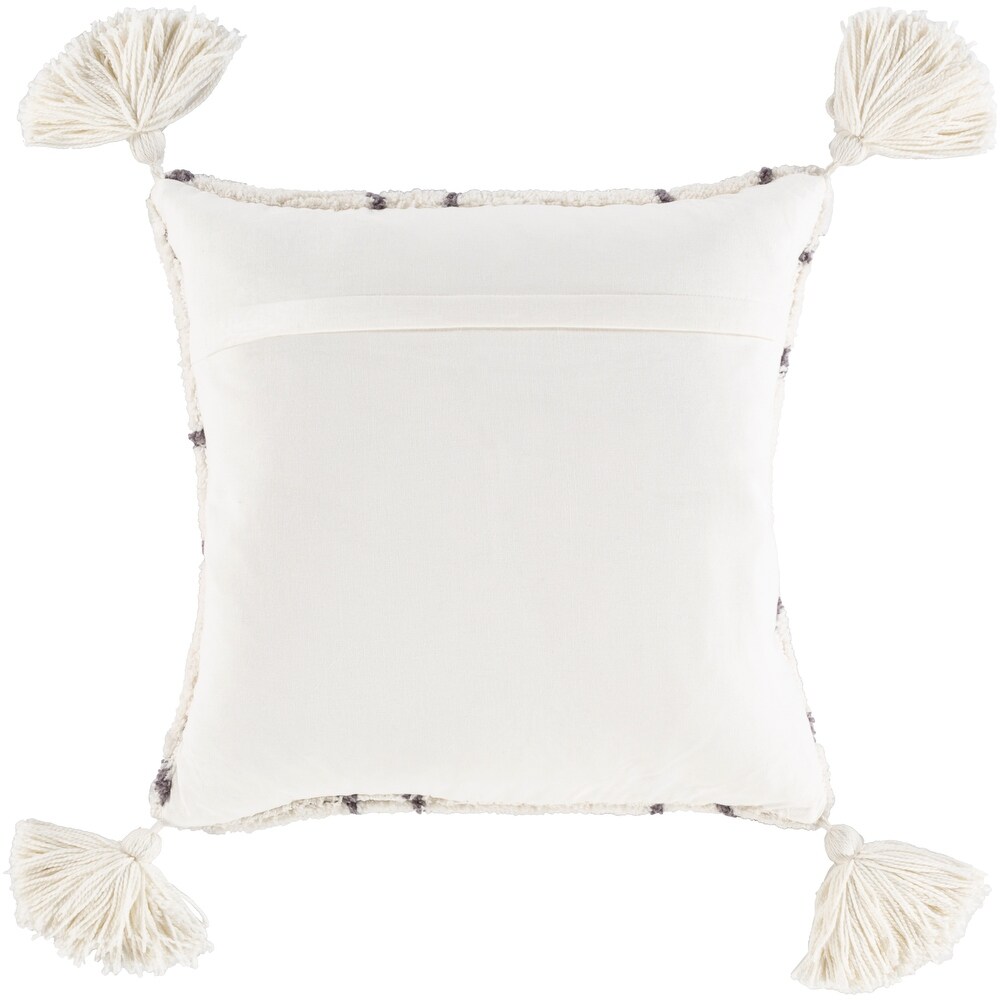 Pulvinar Cream Bohemian Tassel Pillow