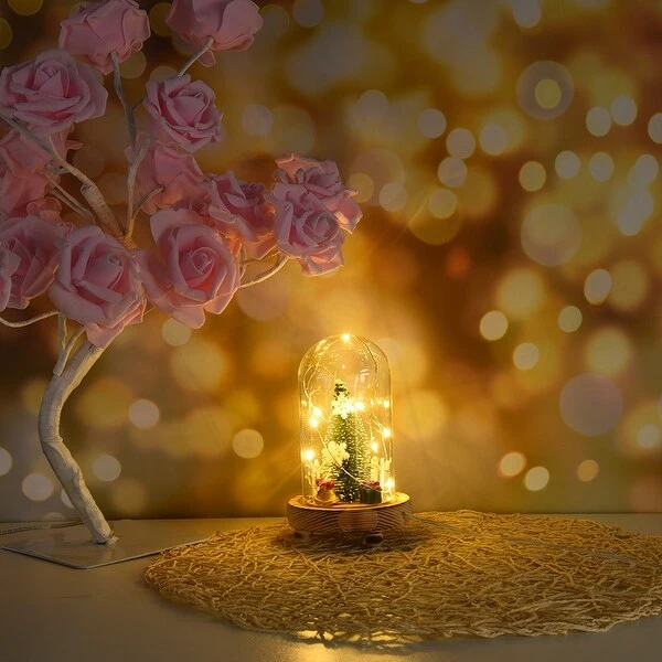 Christmas Tree LED Creative Night Light Decorative Small Table Lamp Holiday Gifts Must-Have Small Table Lamp Geometric