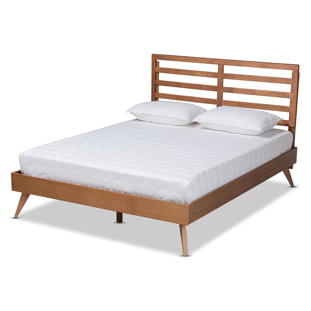 Shiro Mid Century Modern Wood Platform Bed