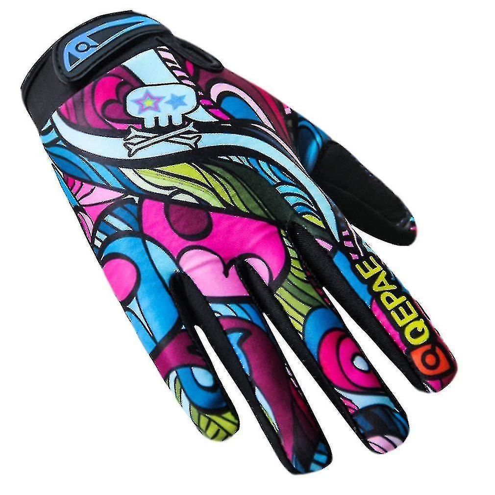 Qepae Magic Stick Adjustable Cycling Gloves Full Finger Anti-slip Gloves