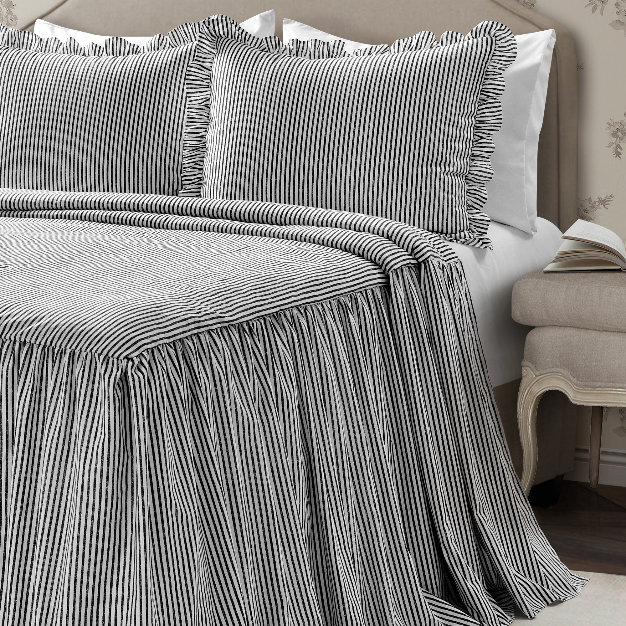 Ticking Stripe Bedspread Set