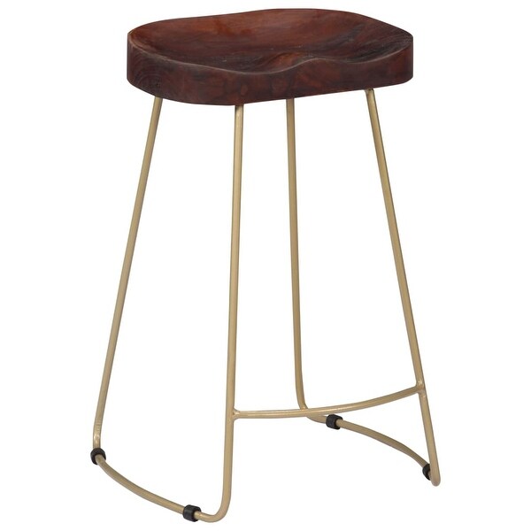 vidaXL Gavin Bar Stools 2 pcs Solid Mango Wood - 17.7