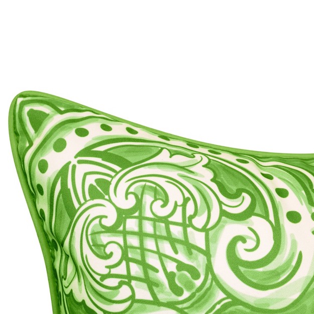 Alhambra Tile Indoor outdoor Throw Pillow Edie home